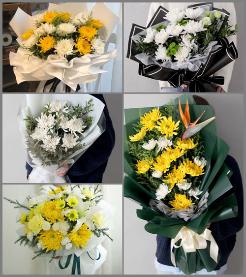 甘肃省陇南成县鸡峰镇白事花束代送